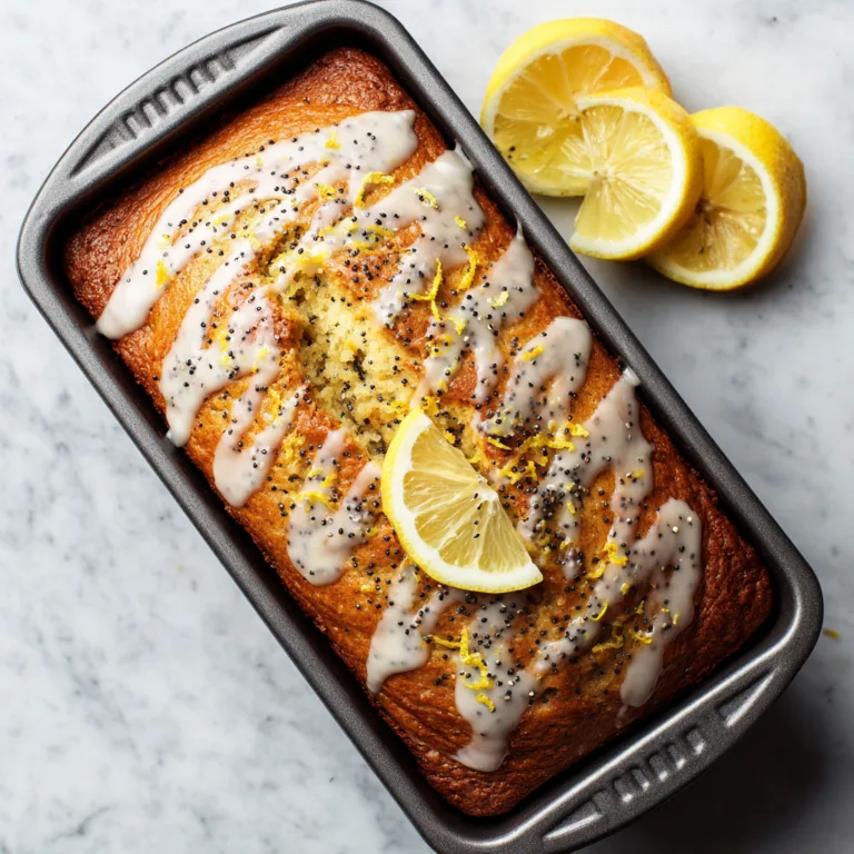 Zesty Lemon Poppy Seed Loaf Cake: Bright, Moist & Irresistibly Citrusy Delight