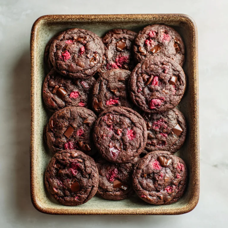 Decadent Raspberry Dark Chocolate Cookies: Irresistibly Rich, Fruity & Gourmet at Home