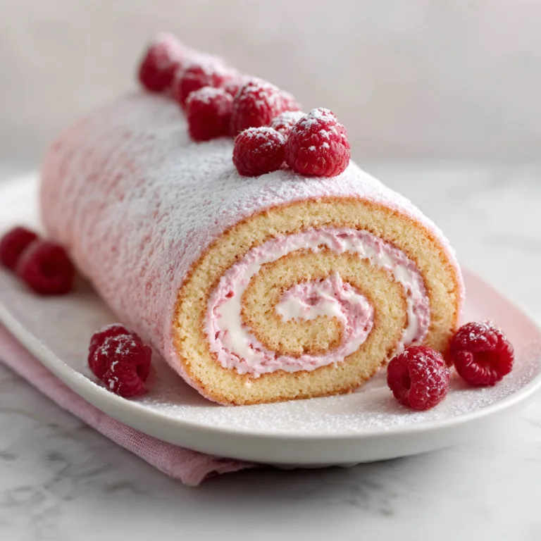 Dreamy Pink Swiss Roll Cake: A Light, Fluffy Dessert That Melts in Your Mouth