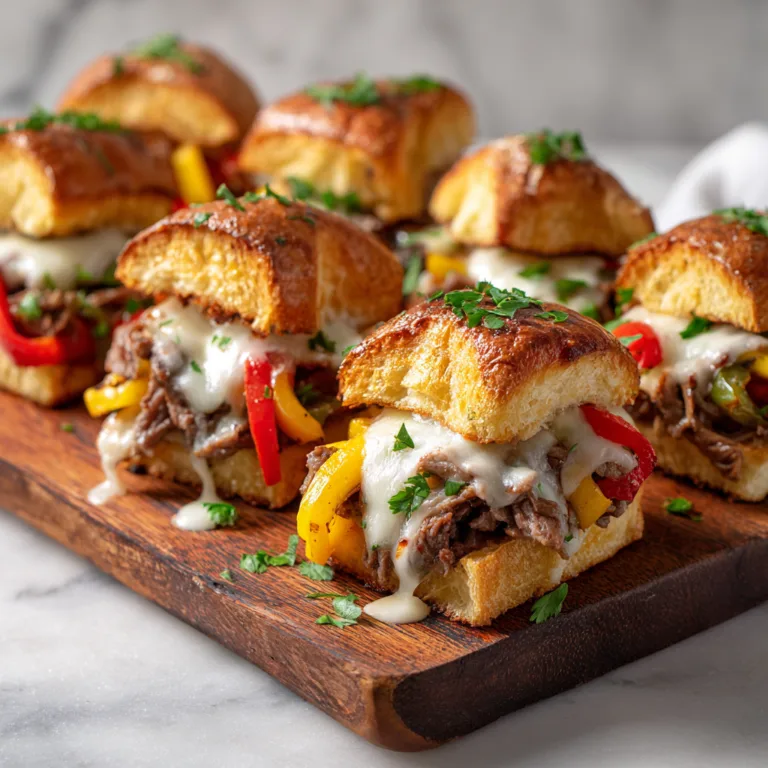 Loaded Peppers & Beef Brioche Melt: Game Day Grub Perfection