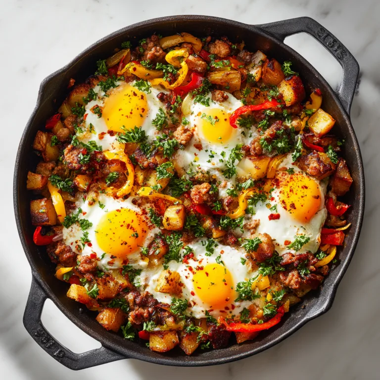Ultimate Loaded Breakfast Hash: Crispy, Hearty Skillet Perfection