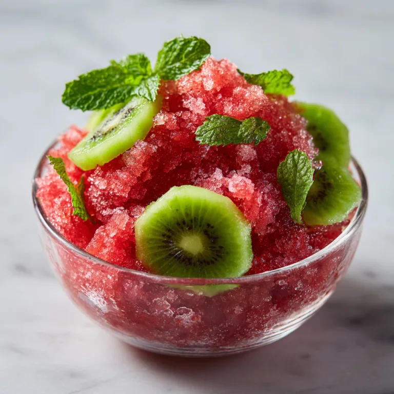 Refreshing Watermelon Kiwi Granita: A Naturally Sweet Summer Escape
