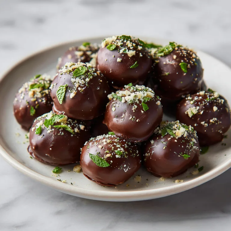 No-Bake Mint Chocolate Chip Truffles: Cool, Creamy, and Irresistibly Decadent