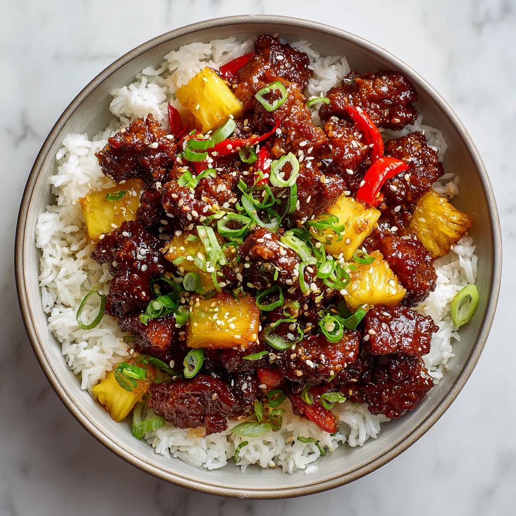 Easy Sticky Pineapple Pork Bowls: Sweet, Savory, Irresistibly Glossy Comfort