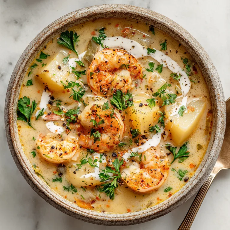 Creamy Shrimp & Potato Chowder: A Comforting Bowl of Coastal Flavor