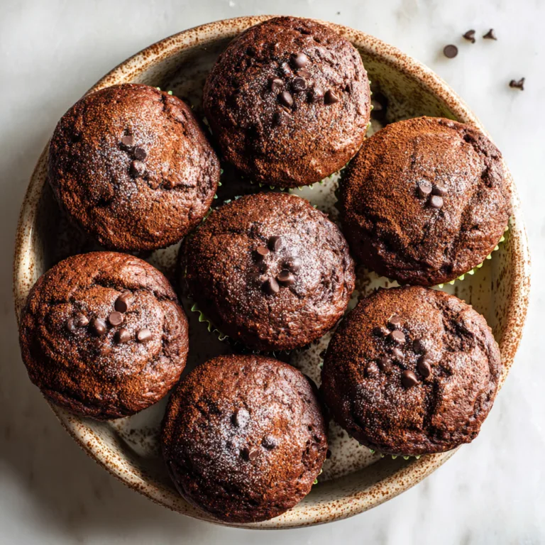 Chocolate Spinach Muffins: Rich, Moist & Secretly Healthy Treat