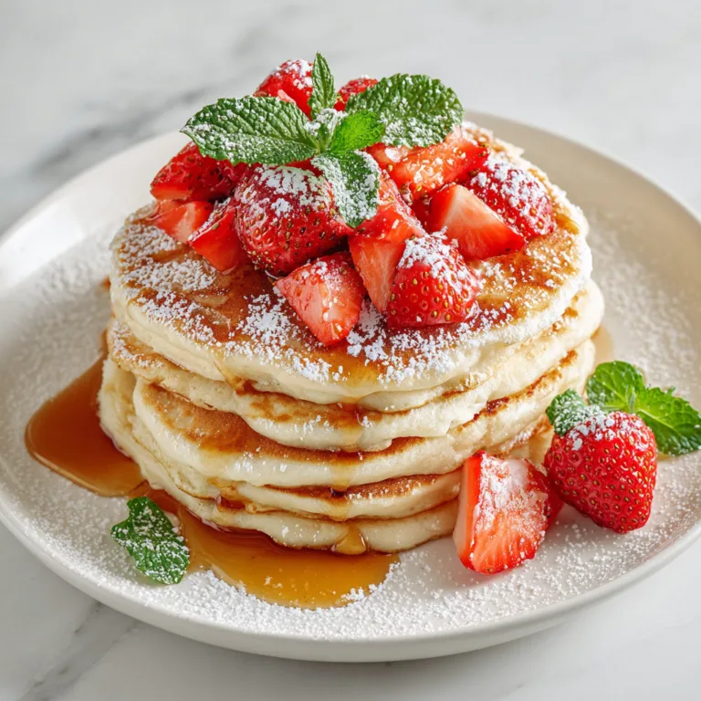 Fluffy Buttermilk Pancakes with Fresh Strawberries: A Breakfast Classic Worth Waking Up For