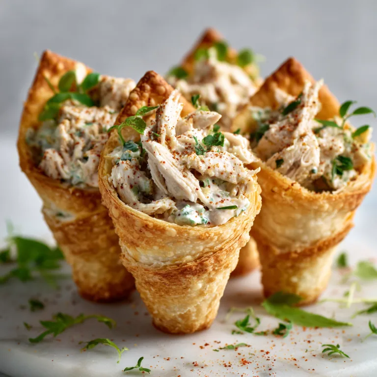 Elegant Chicken Salad Pastry Cones: A Sophisticated Twist on a Classic Favorite