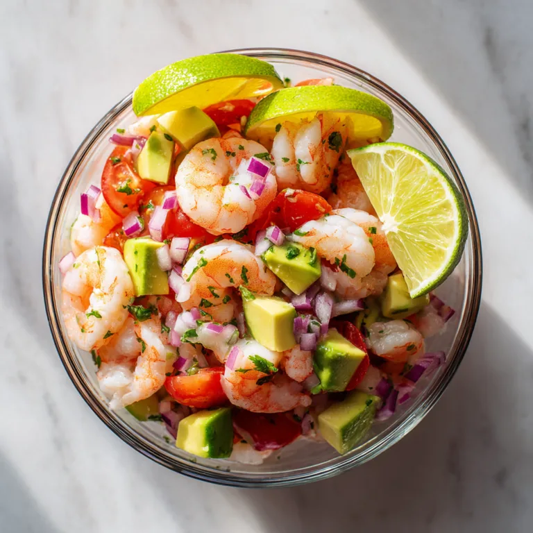 Easy Mexican Shrimp Ceviche with Avocado: Fresh, Zesty, and Irresistibly Light