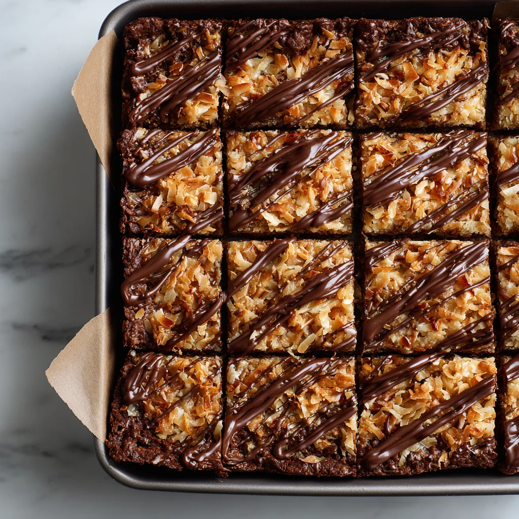 German Chocolate Cookie Bars: Decadent Layers of Chocolate, Coconut & Crunch