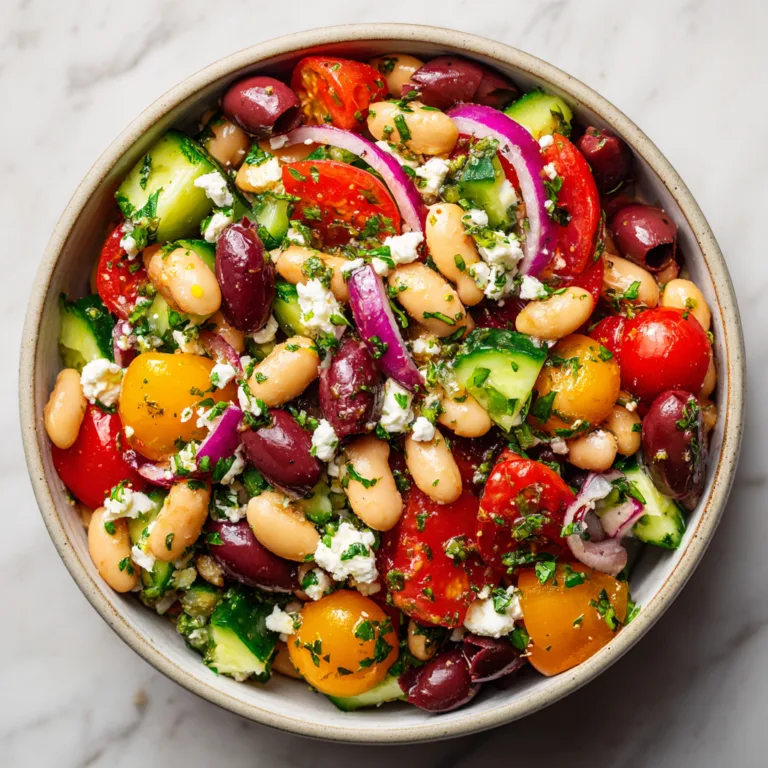 Mediterranean Bean Salad: A Fresh, Flavor-Packed Bowl of Sunshine