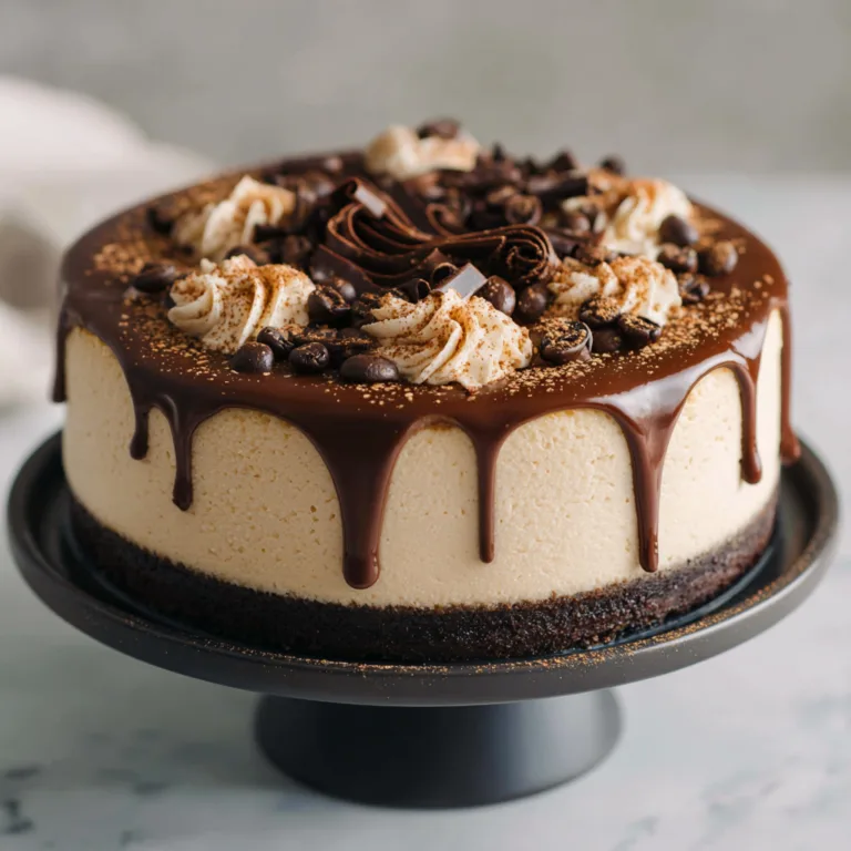 Decadent Espresso Chocolate Drip Cheesecake: A Luxurious Coffee-Infused Chocolate Dream