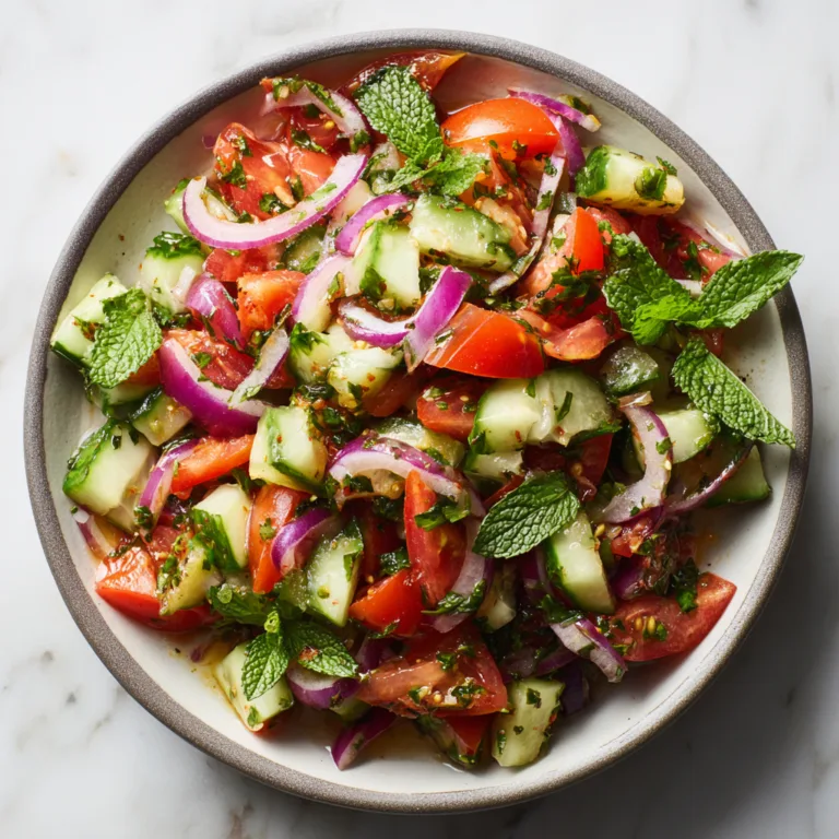 Persian Shirazi Salad: A Refreshing, Zesty Classic Bursting with Flavor