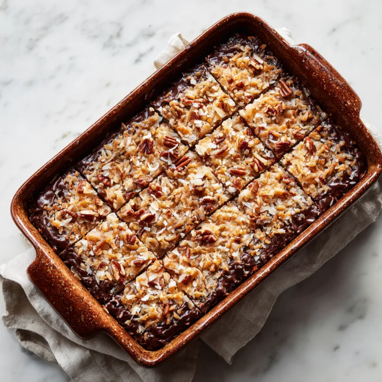 German Chocolate Cookie Bars: Decadent Layers of Chocolate, Coconut & Crunch