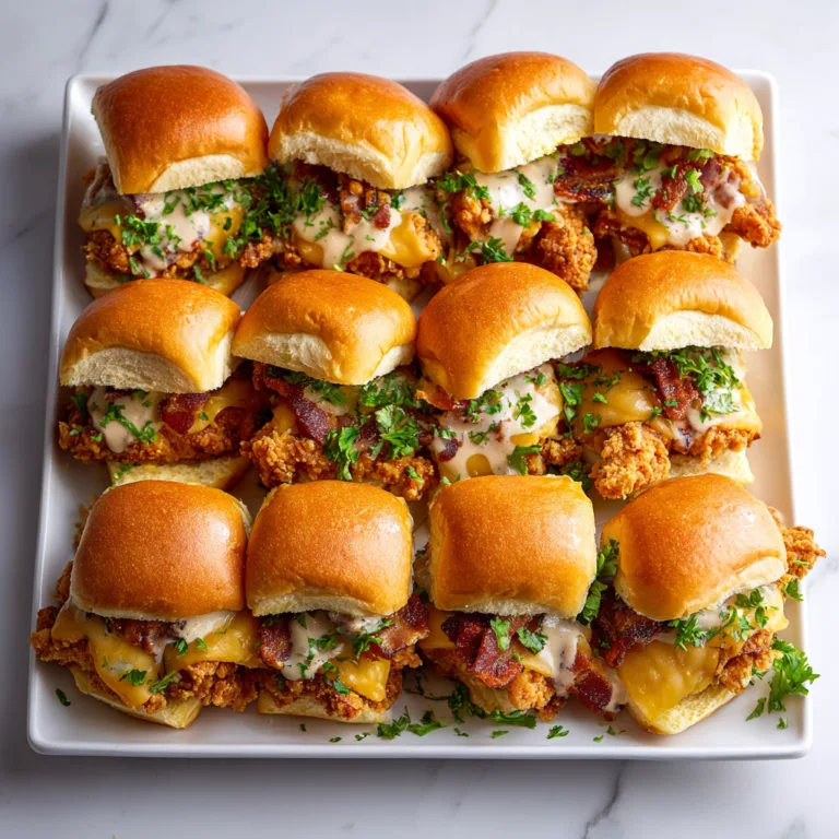 Epic Crispy Chicken Bacon Sliders: The Ultimate Party Favorite