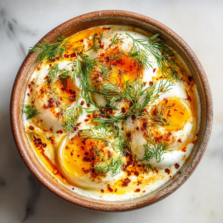 Authentic Turkish Eggs (Çılbır): Creamy, Buttery, and Irresistibly Traditional