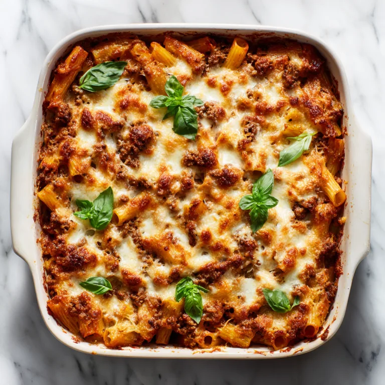 Easy Baked Ziti with Ground Beef & Ricotta: Comforting, Cheesy Family Favorite