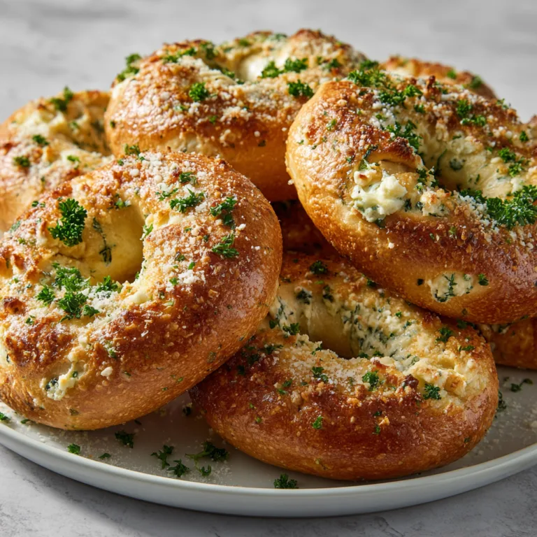Savory Garlic Parmesan Bagels & Herb Cream Cheese: Bold Flavor Meets Homemade Comfort