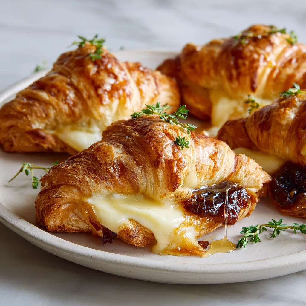 Melted Brie & Fig Jam Croissant: Sweet, Savory, and Irresistibly Buttery