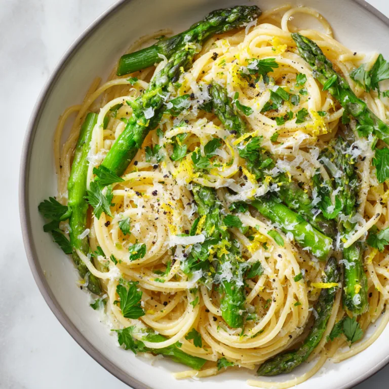 Zesty Lemon Asparagus Pasta: A Bright and Fresh Comfort Dish