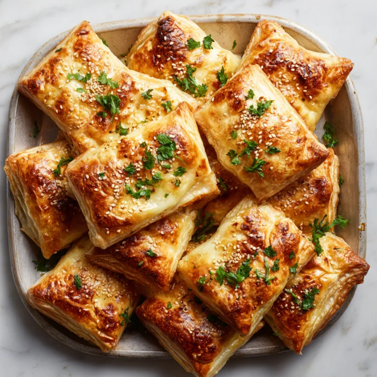 Gooey Cheese Stuffed Pastry Pockets: Flaky, Golden Bites of Melty Perfection