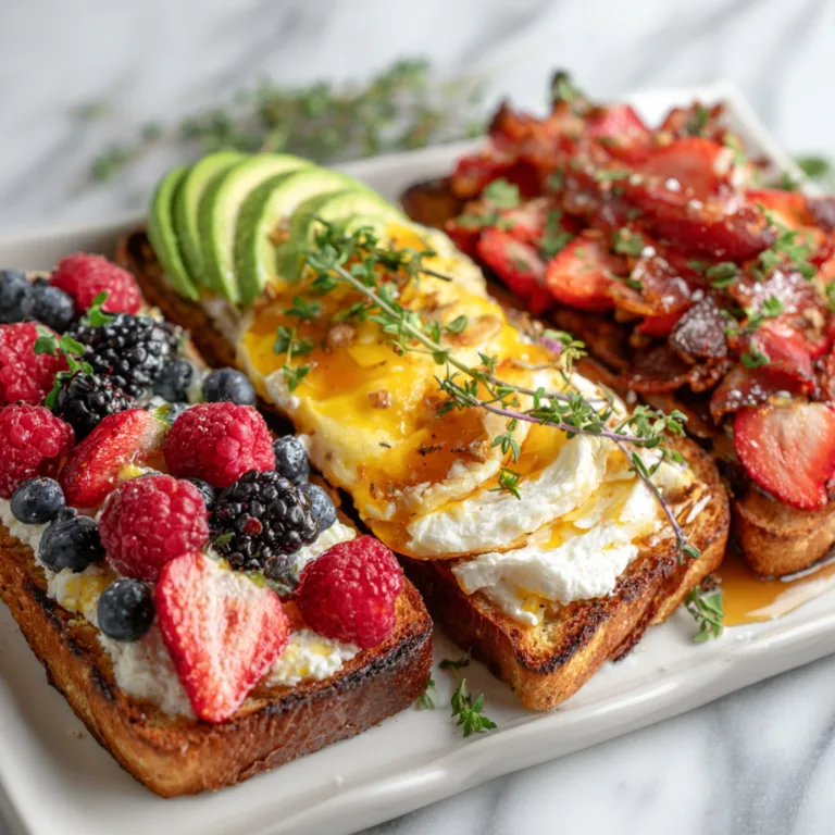 Ultimate Sweet & Savory Breakfast Toast Trio: Three Irresistible Ways to Upgrade Your Morning