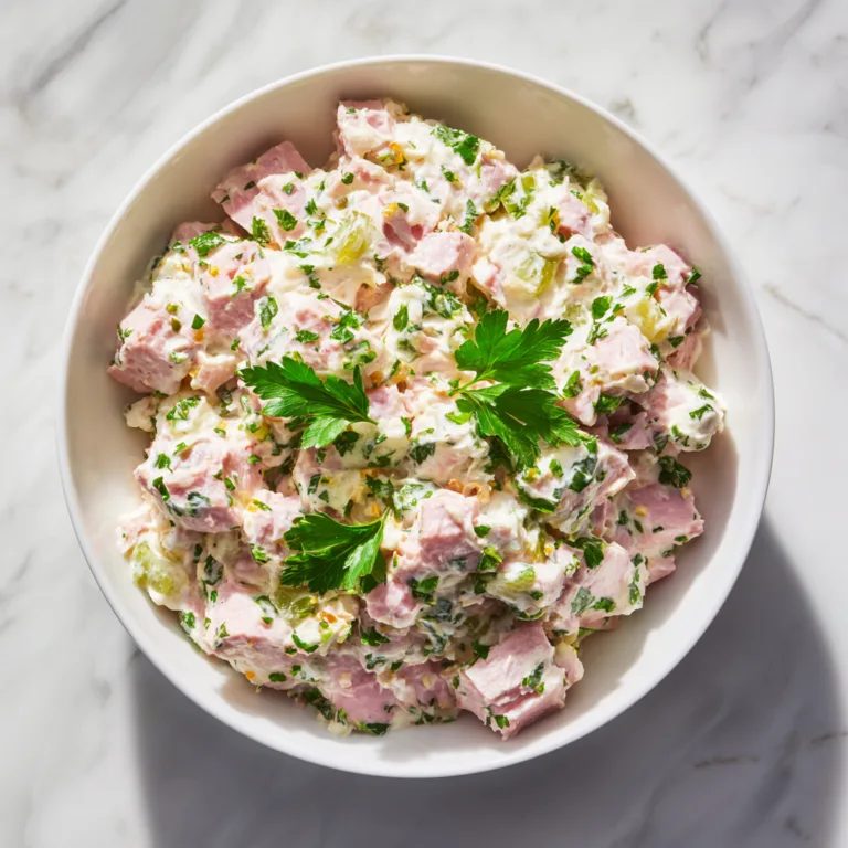 Creamy Classic Ham Salad: The Ultimate Deli-Style Comfort Spread for Sandwiches, Crackers, and More