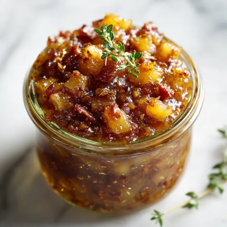 Pineapple Bacon Jam: Sweet, Smoky, and Irresistibly Gourmet Homemade Spread