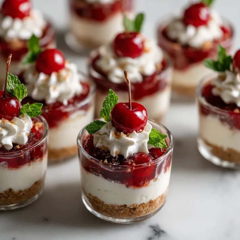 Cherry Cream Cheese Dessert Cups: A No-Bake Creamy Cherry Dream in Every Spoonful