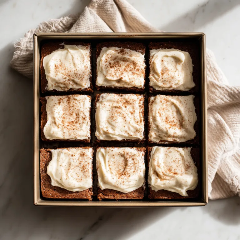 Frosted Gingerbread Brownies: A Cozy Holiday Dessert That Melts Hearts