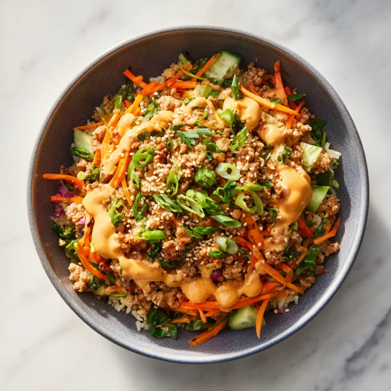 Ground Turkey Rice Bowls with Bang Bang Sauce: A Bold, Creamy, and Healthy Weeknight Favorite