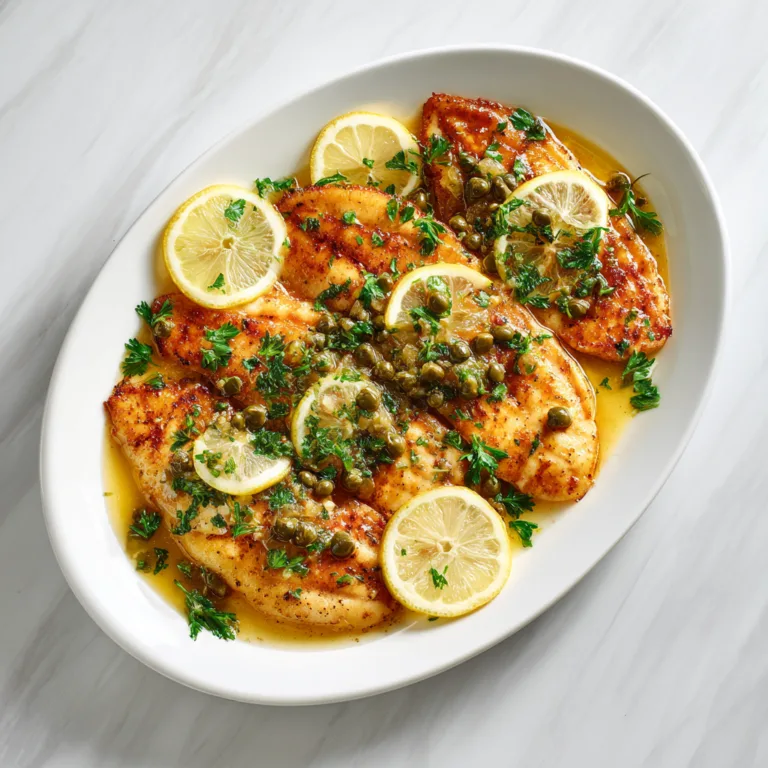 Tilapia Piccata: A Bright, Buttery Lemon-Caper Fish Dinner That Tastes Like Restaurant Quality at Home