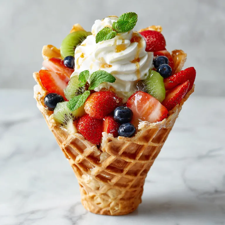 Fresh Fruit Waffle Cones: Crispy, Colorful, and Irresistibly Delicious