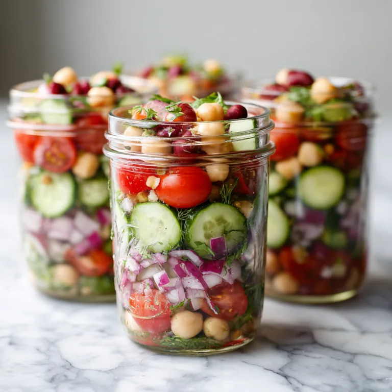 Mason Jar Bean & Cucumber Salad: The Ultimate Fresh, Protein-Packed Meal Prep Recipe