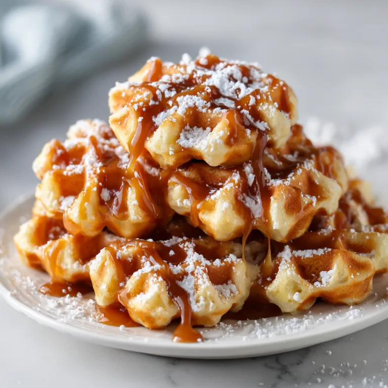Mini Caramel Waffle Bites Recipe: Sweet Golden Bites of Pure Comfort