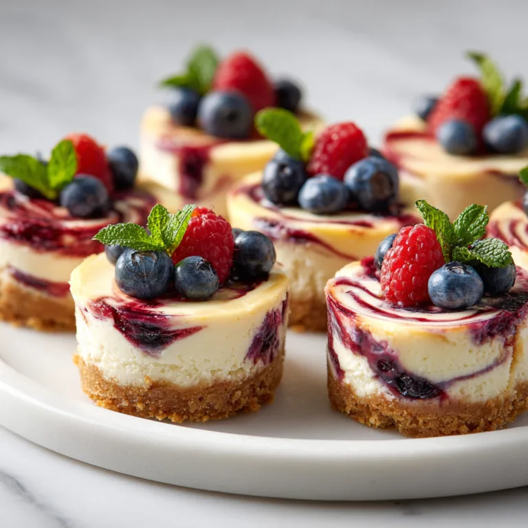 Irresistible Mini Layered Berry Cheesecakes: Creamy, Fruity Dessert Perfection in Every Bite
