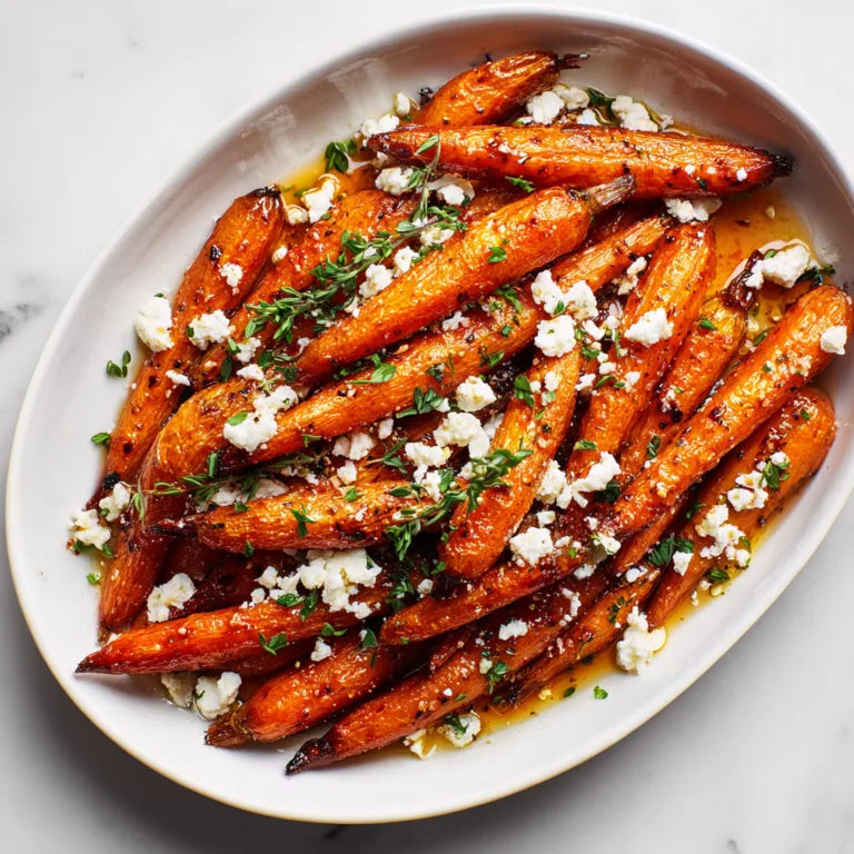 Spicy Hot Honey Roasted Carrots & Feta: Sweet Heat Meets Creamy Perfection in Every Bite