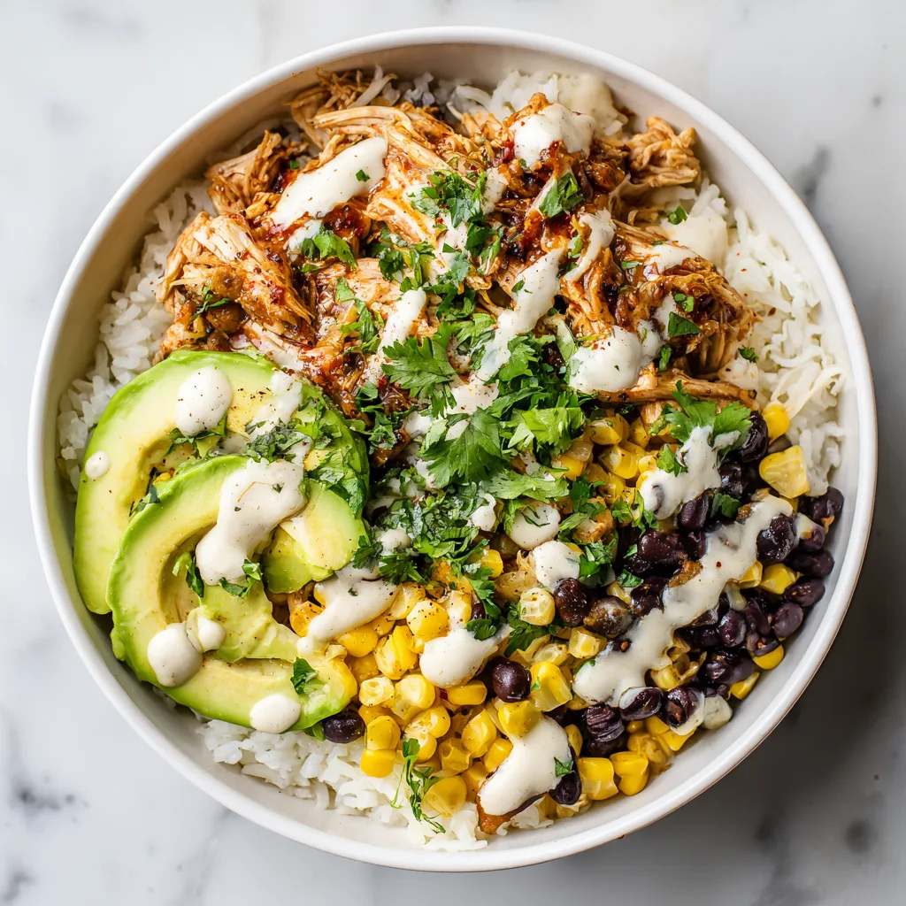 Easy Slow-Cooker Shredded Chicken Bowl: A Flavor-Packed, Effortless Comfort Meal