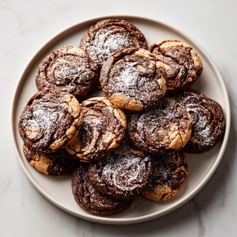 Decadent Marbled Chocolate Brownie Cookies: Rich, Fudgy Swirls of Chocolate Bliss