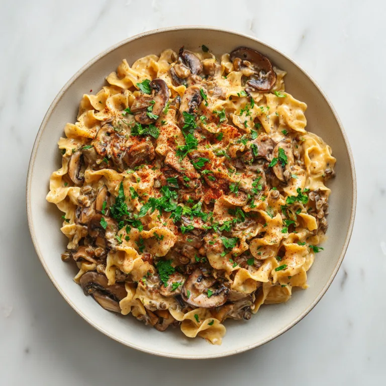 Vegan Lentil Mushroom Stroganoff: A Creamy Plant-Based Comfort Classic