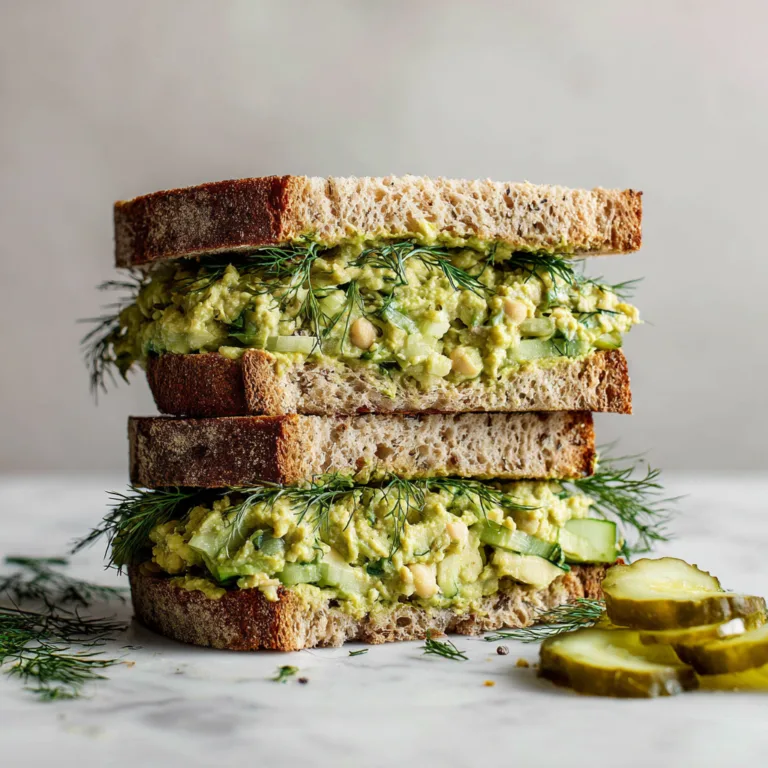 Smashed Chickpea Avocado Dill Pickle Sandwich: The Ultimate Creamy Crunchy Plant-Based Lunch