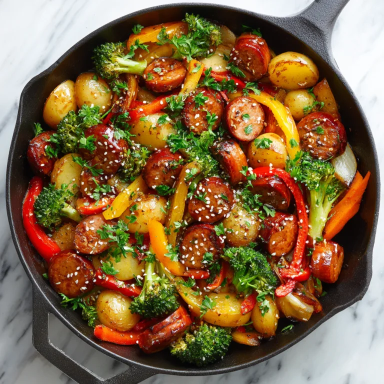 One-Pan Honey Garlic Kielbasa & Veggies: A Bold, Sweet & Savory Skillet Dinner Everyone Will Love