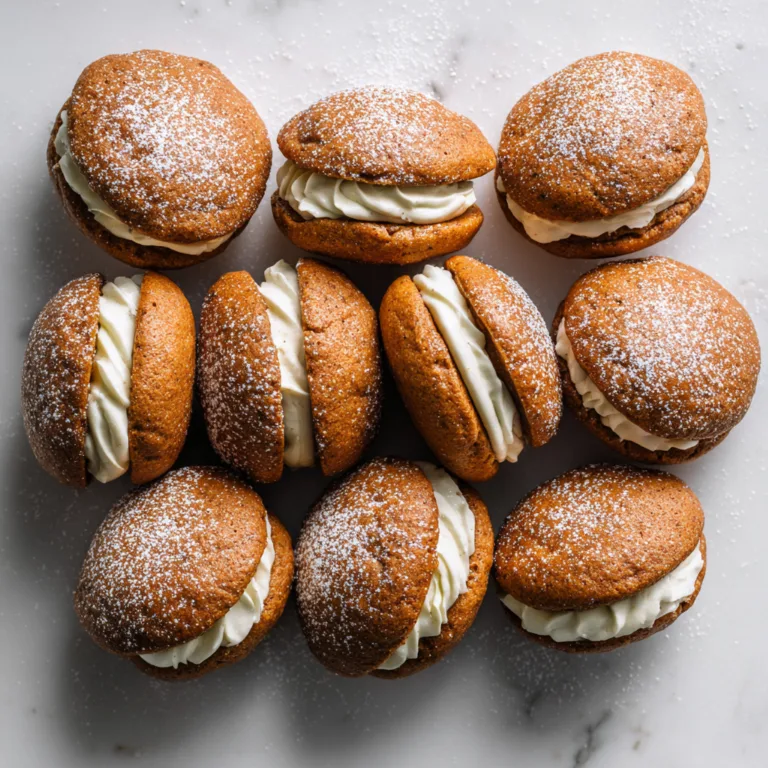 Apple Cider Whoopie Pies: Soft, Spiced Sandwich Cookies Bursting with Fall Flavor