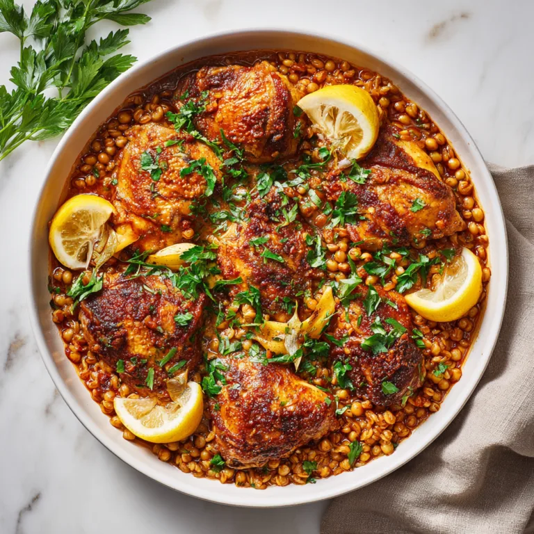 Moroccan Smothered Chicken with Barley: A Cozy, Flavor-Packed One-Pot Wonder