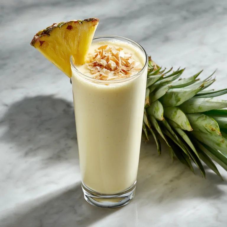 Creamy Pineapple Coconut Smoothie – A Tropical, Refreshing, Ultra-Creamy Drink