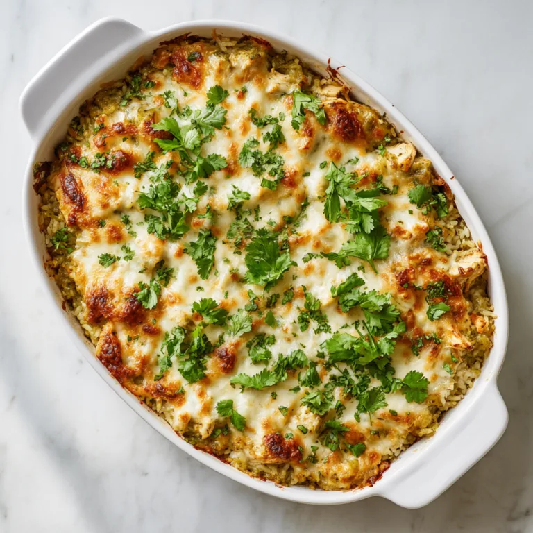 Salsa Verde Chicken Rice Bake: A Flavor-Packed One-Pan Dinner Everyone Loves