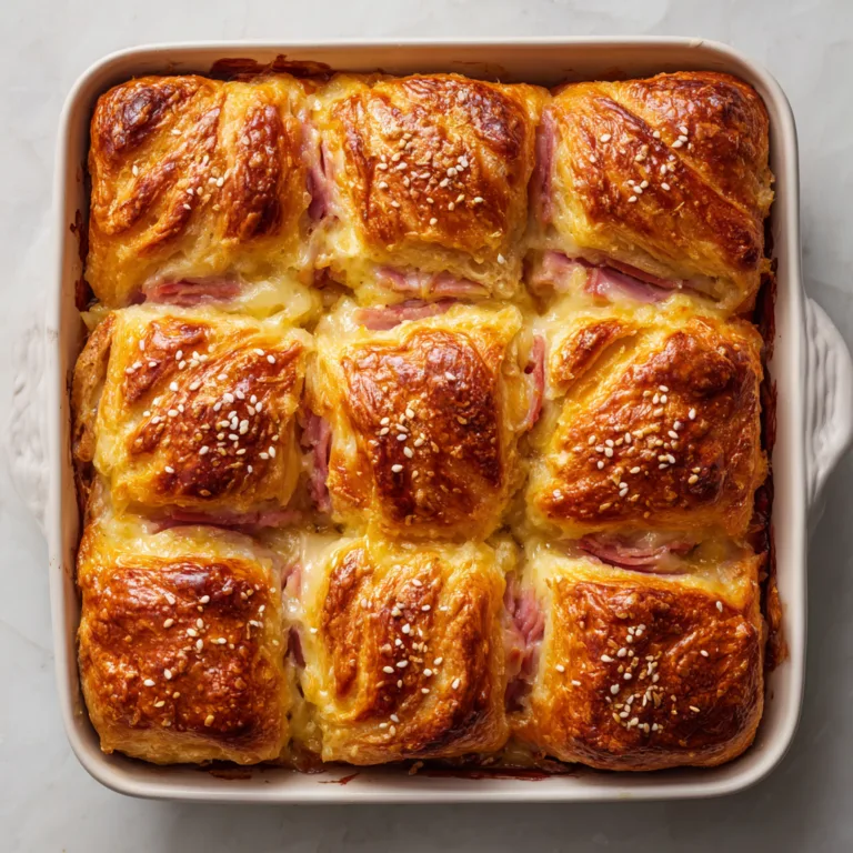 Ham and Cheese Crescent Squares: Buttery, Flaky Comfort in Every Bite