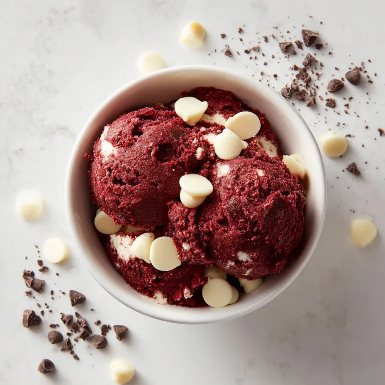 Edible Red Velvet Cookie Dough: Safe, Indulgent, and Irresistibly Creamy Treat
