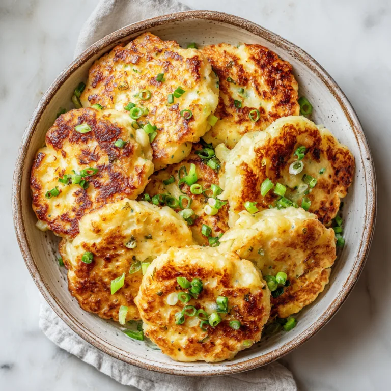 Loaded Mashed Potato Cakes: Crispy, Cheesy Comfort in Every Bite