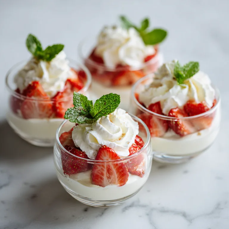 No Bake Cheesecake Cups with Fresh Strawberries: Creamy, refreshing dessert in minutes